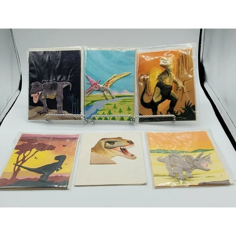 Lot of Mr Ellie Pooh's Paper Dinosaur Blank Note Cards